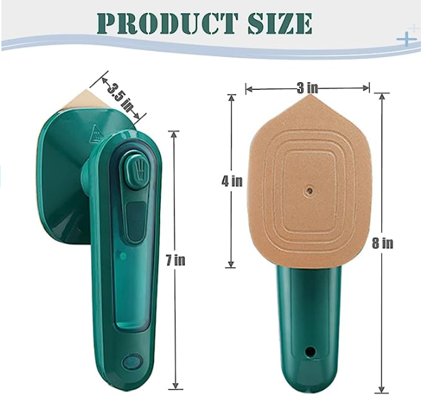 Portable Mini Ironing Machine – A compact and dual-function iron for dry and wet ironing, perfect for travel and quick touch-ups