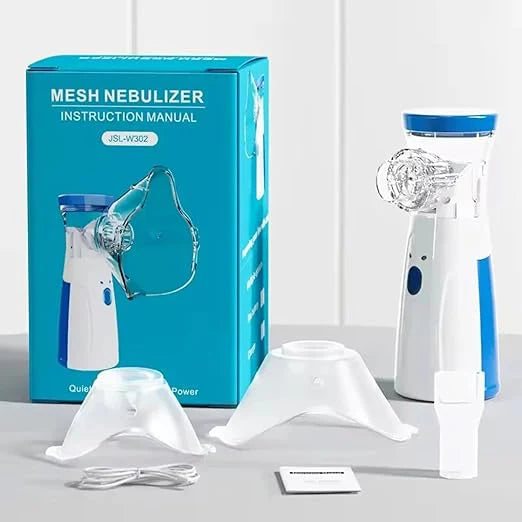 Portable Nebulizer | Silent & Safe for Kids, adults and elderly patients | USB Rechargeable | Compact & Travel Friendly | Relief From Flu, Cough & Asthma