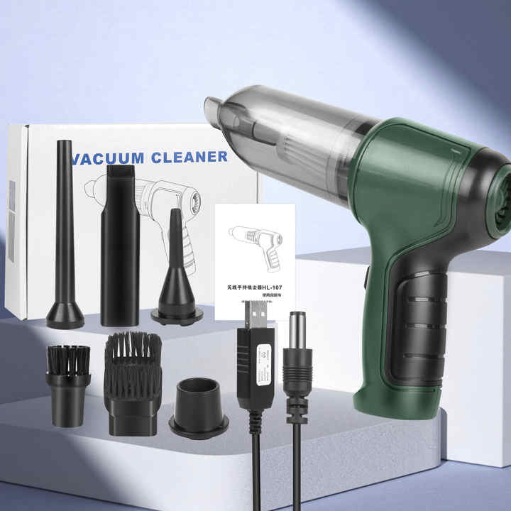 MINI WIRELESS RECHARGEABLE VACUUM CLEANER | USB FAST CHARGING | PORTABLE AND COMPACT | EFFICIENT VACUUMING