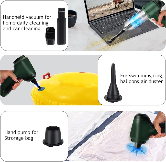 MINI WIRELESS RECHARGEABLE VACUUM CLEANER | USB FAST CHARGING | PORTABLE AND COMPACT | EFFICIENT VACUUMING
