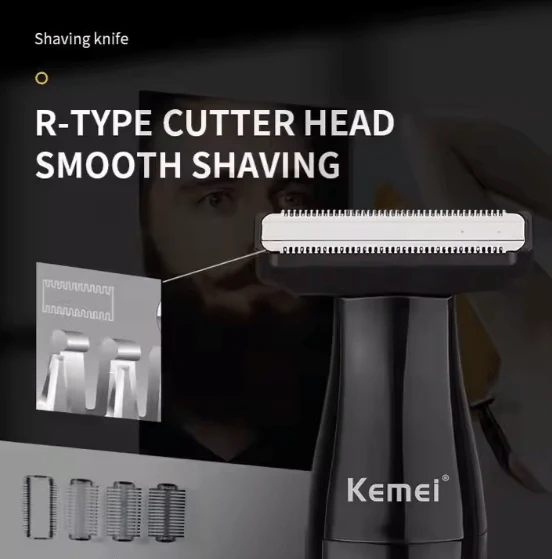 🧔♂ 6-in-1 Men's Shaving Machine ⚡ Multi-Function Grooming Kit | USB Rechargeable 🔋