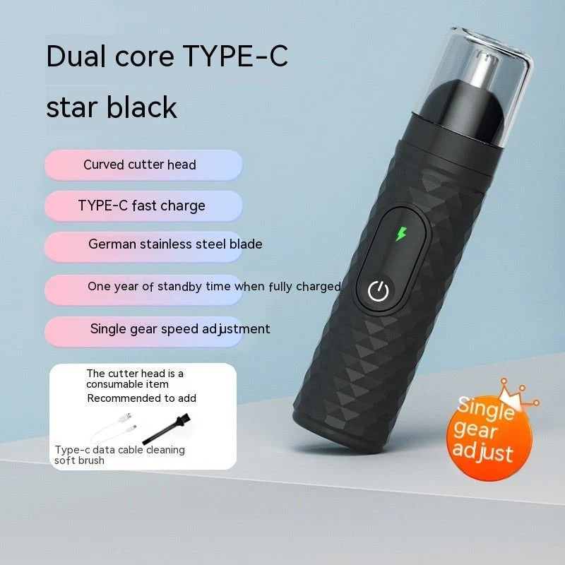 ๐ Men's Nose Hair Trimmer ๐ USB Rechargeable | Painless & Precise Cleaning โ
