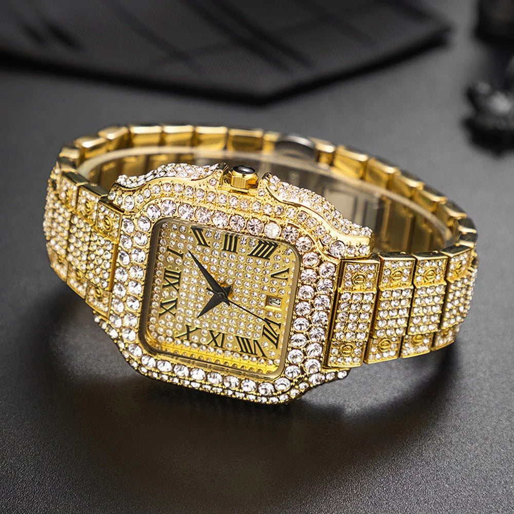 πβ¨ Straight European π Hip Hop Quartz Wrist Watch | Bold & Stylish βπ₯