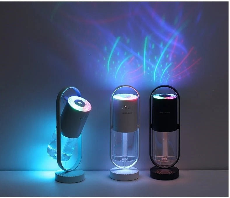 π Magic Shadow Humidifier π§ LED Night Light π USB Mist Maker for Home & Car π