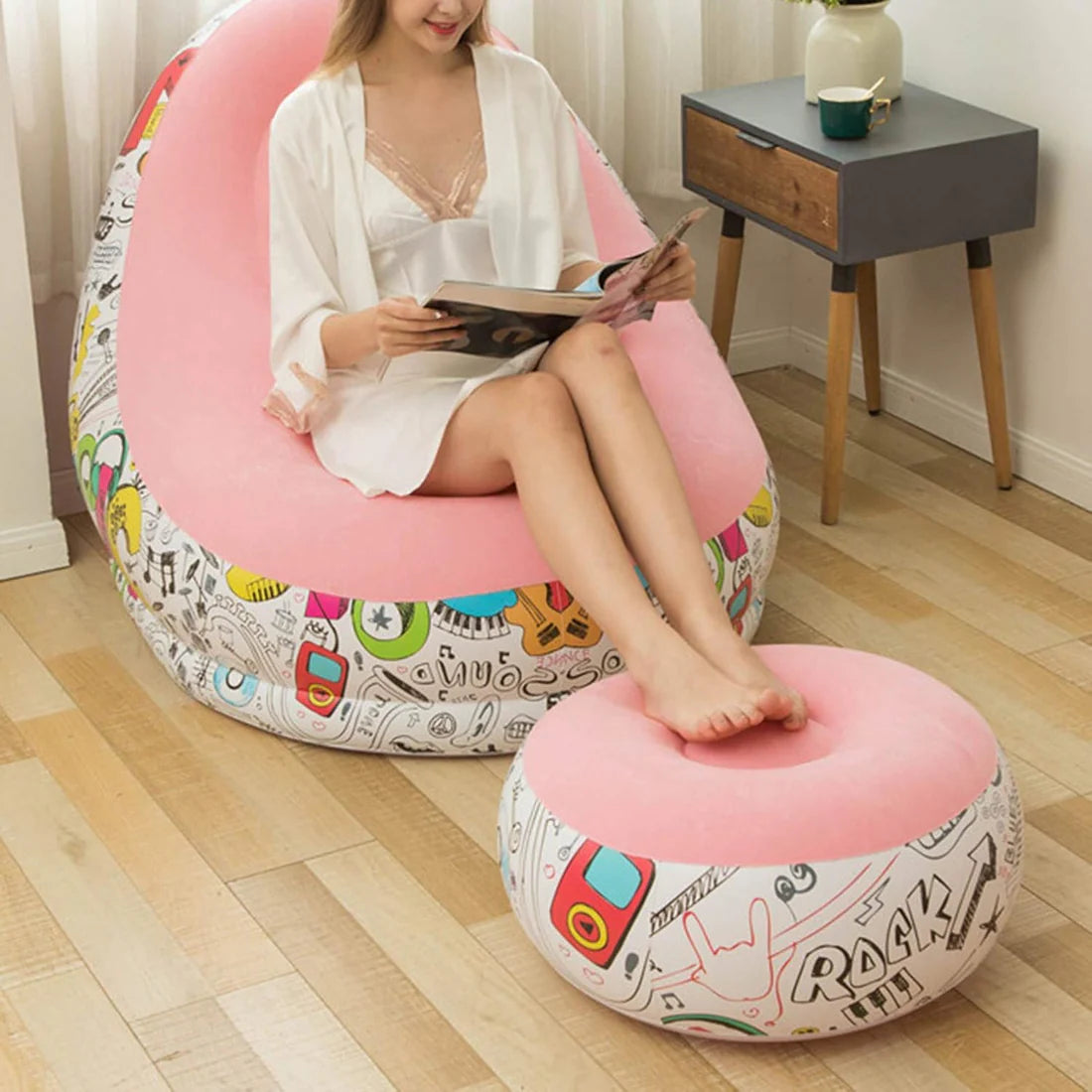 Portable Inflatable Sofa & Air Bean Bag