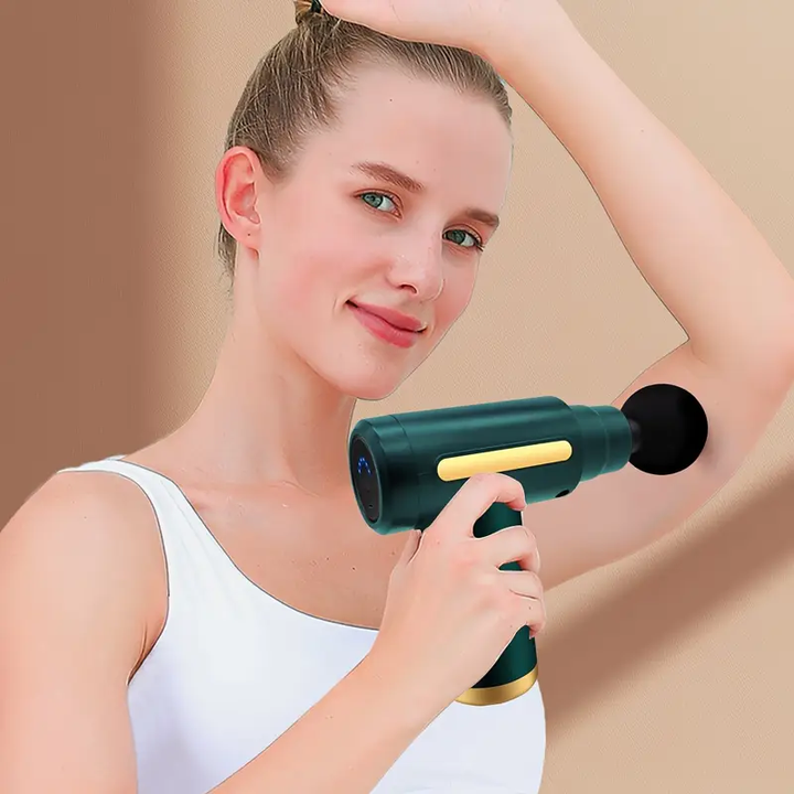 💪 Cordless Deep Tissue Massage Gun 🔋 Powerful Muscle Relaxation | 6 Speed Levels | Quiet & Portable Design