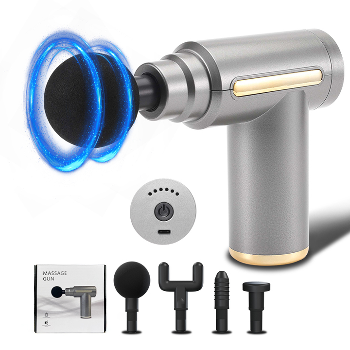 💪 Cordless Deep Tissue Massage Gun 🔋 Powerful Muscle Relaxation | 6 Speed Levels | Quiet & Portable Design