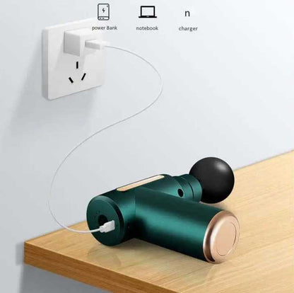 💪 Cordless Deep Tissue Massage Gun 🔋 Powerful Muscle Relaxation | 6 Speed Levels | Quiet & Portable Design