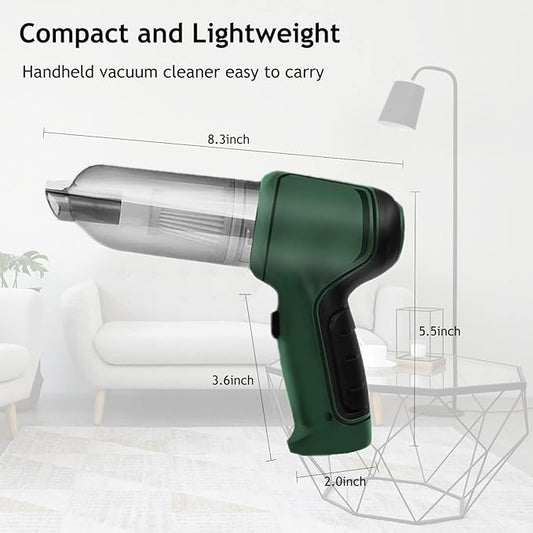 MINI WIRELESS RECHARGEABLE VACUUM CLEANER | USB FAST CHARGING | PORTABLE AND COMPACT | EFFICIENT VACUUMING