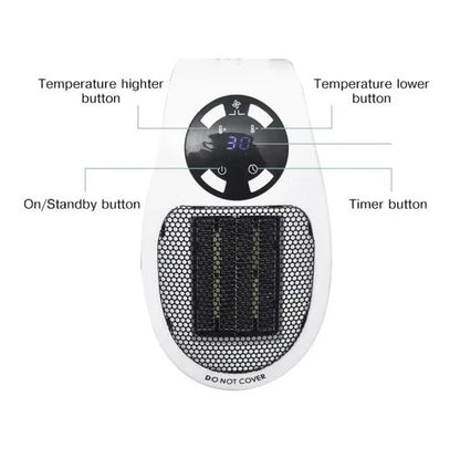 🔥 Compact Electric Heater 🏠 | Fast Warm 💨 | Energy Saver ⚡ | Silent & Safe 🔒