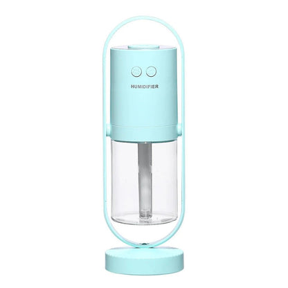 🌙 Magic Shadow Humidifier 💧 LED Night Light 🌈 USB Mist Maker for Home & Car 🚗