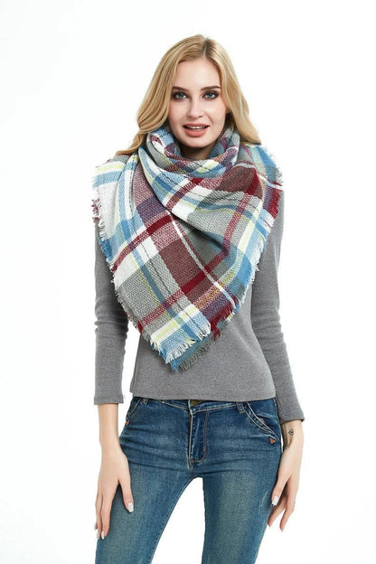 🧣 Cozy Square Talma Scarf 💫 | Plus-Size Neck Warmer for Women | Stylish & Warm