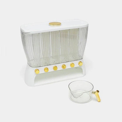 🍚 Rice Bin Divider (6-Section) | Airtight Multi-Grain Storage Organizer