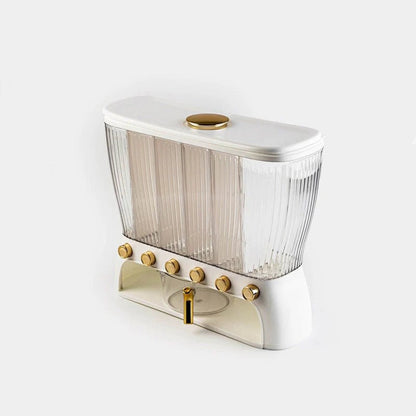 🍚 Rice Bin Divider (6-Section) | Airtight Multi-Grain Storage Organizer